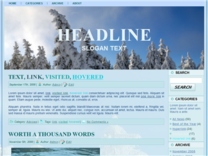 Wordpress Themes Peaceful Winter