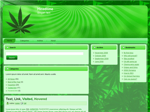 Wordpress Themes CannaBlog 